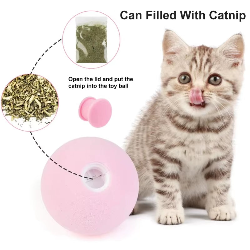 Youpin  Smart Cat Ball Toys Interactive Catnip Pets Playing Ball Cats Training Toy Pets Squeaky Supplies Products Toy Cats