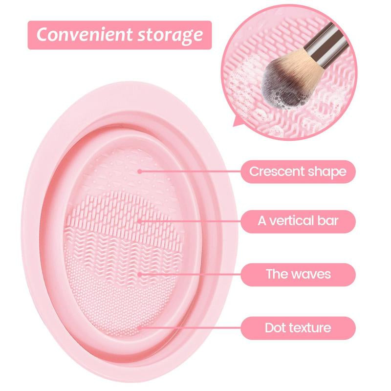 Makeup Brushes Kit, 30Pcs Soft Makeup Brush Set with 1 Beauty Sponge & 1 Makeup Remover Puff & 1 Cleaning Mat & 1 Velvet Bag & 1 Bath Bag, Christmas Gift