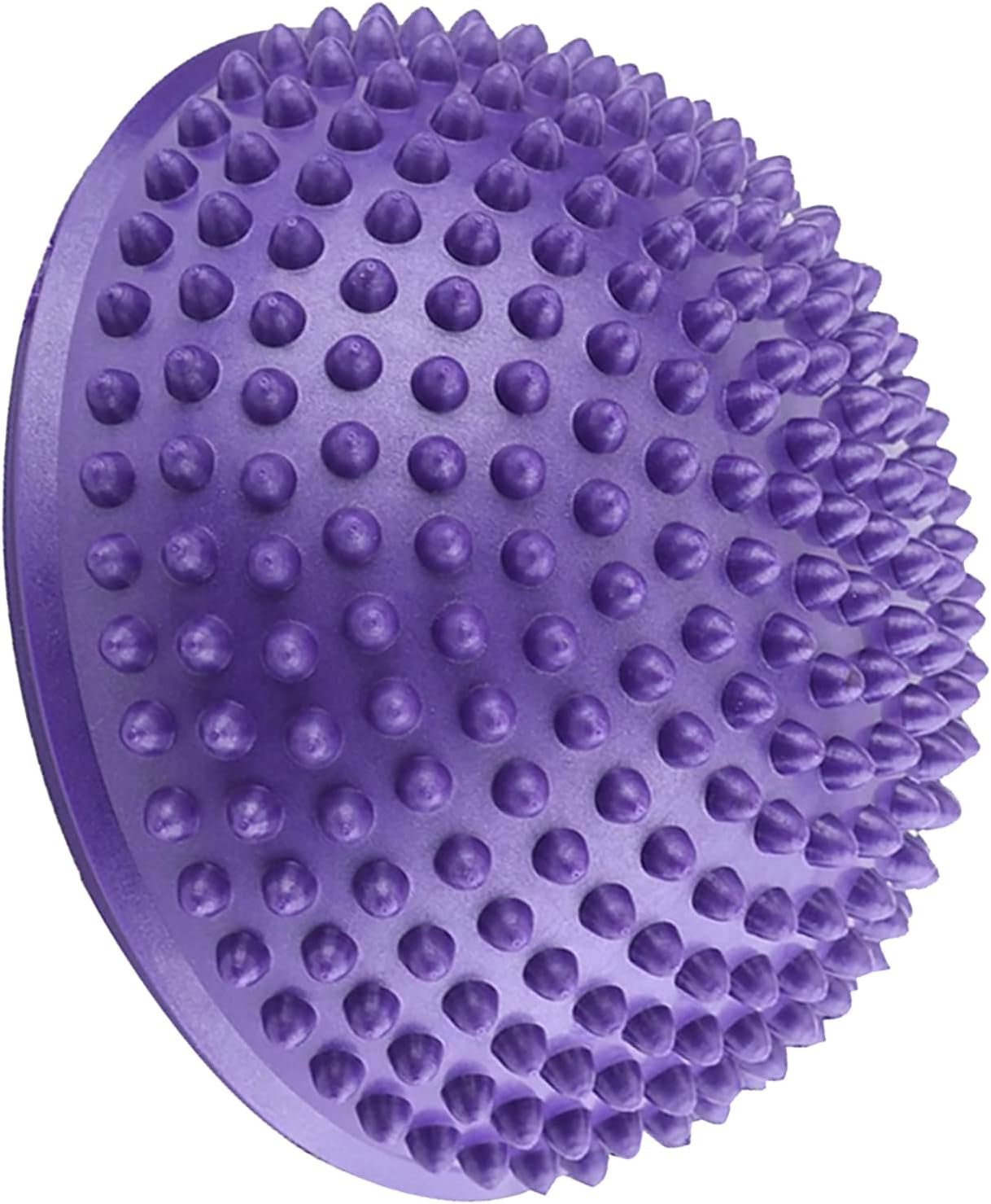 Foot Massage Ball, Anti-Slip Half Ball Massage Mat Exercise Balance Pods Spiky Point for Gym Yoga Pilates(Purple)