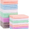 Baby Washcloths 24-Pack, Microfiber Coral Fleece Baby Face Towels, Soft and Absorbent Wash Cloths for Newborns, Infants and Toddlers, Gentle on Delicate Skin for Face Hands and Body, 7X9 Inch