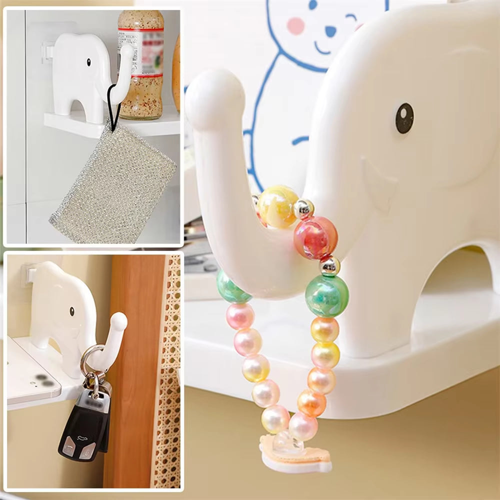 Bathroom Shelf Shower Storage Rack for Soap Shampoo Organizer Little Elephant Shelves No Drilling Cosmetics Holder Home Decor