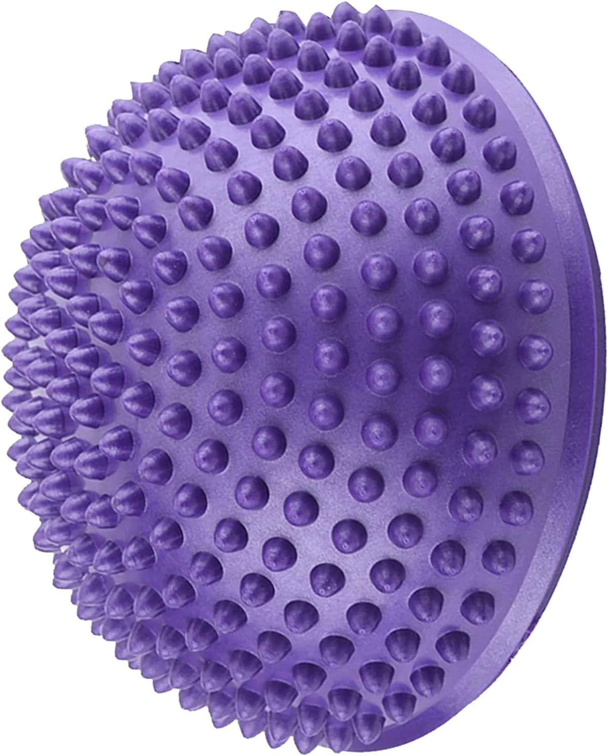 Foot Massage Ball, Anti-Slip Half Ball Massage Mat Exercise Balance Pods Spiky Point for Gym Yoga Pilates(Purple)