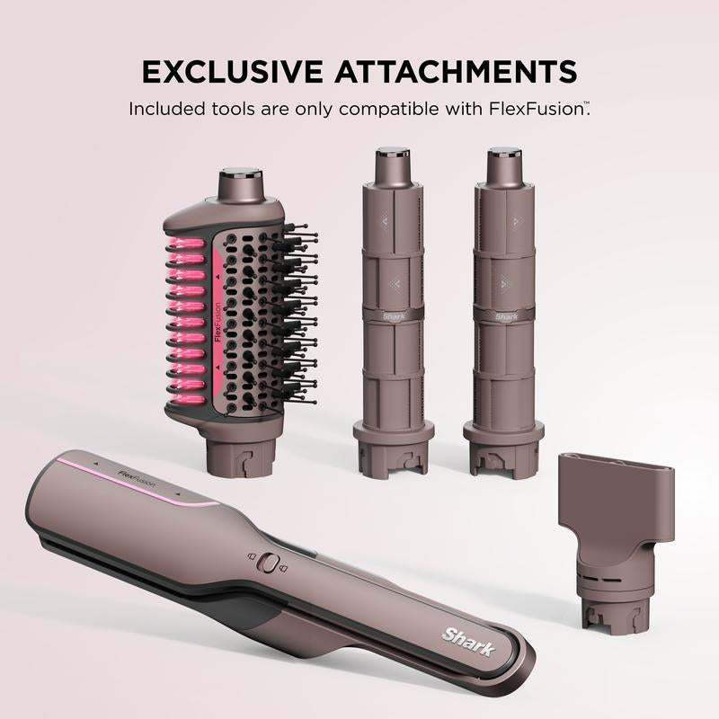 Shark Flexfusion Straight, Air + Ceramic Styling & Drying System for Straight & Wavy Hair + Scalp Shield Mode