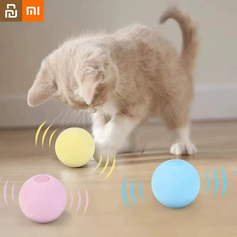 Youpin  Smart Cat Ball Toys Interactive Catnip Pets Playing Ball Cats Training Toy Pets Squeaky Supplies Products Toy Cats