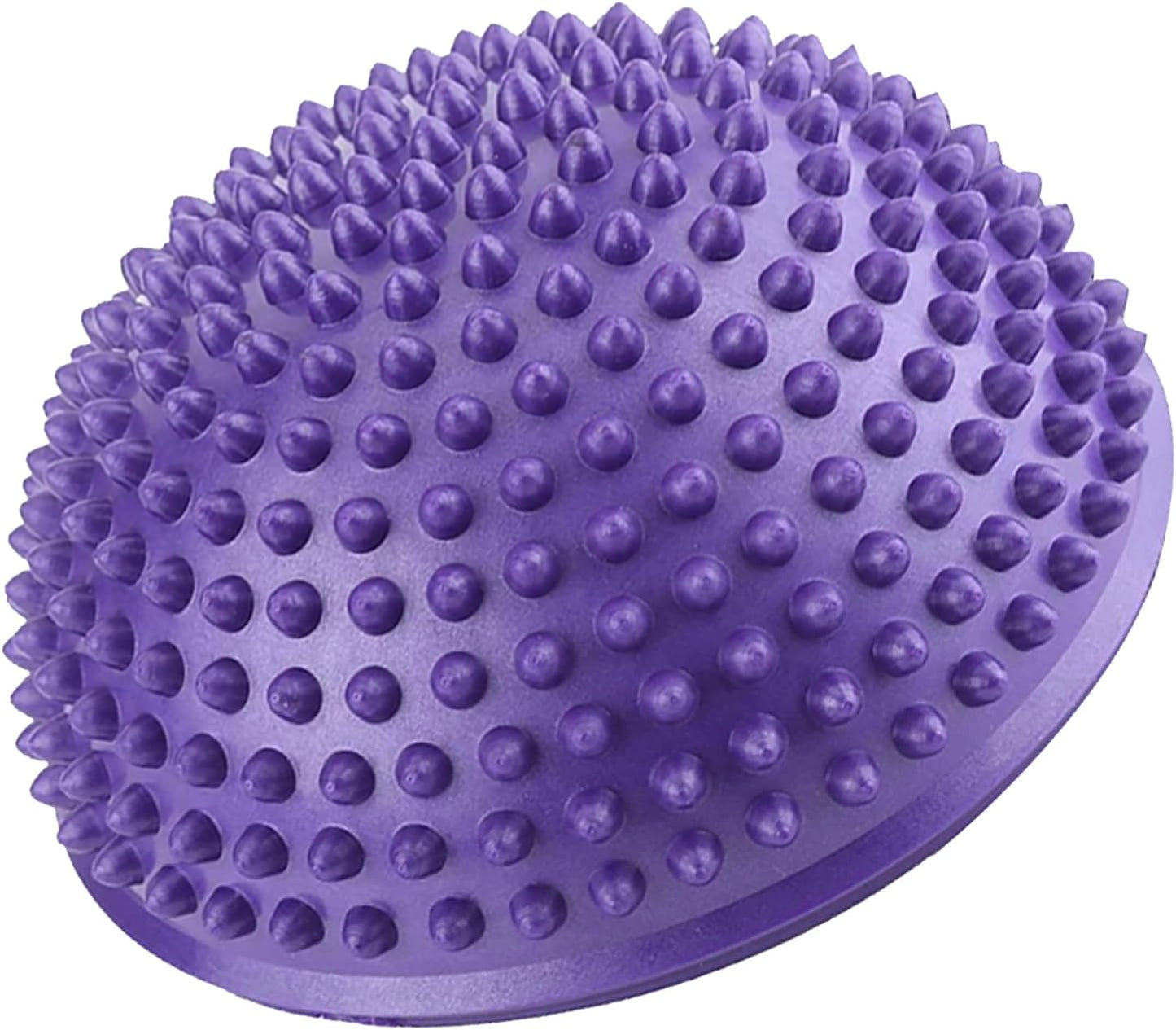 Foot Massage Ball, Anti-Slip Half Ball Massage Mat Exercise Balance Pods Spiky Point for Gym Yoga Pilates(Purple)