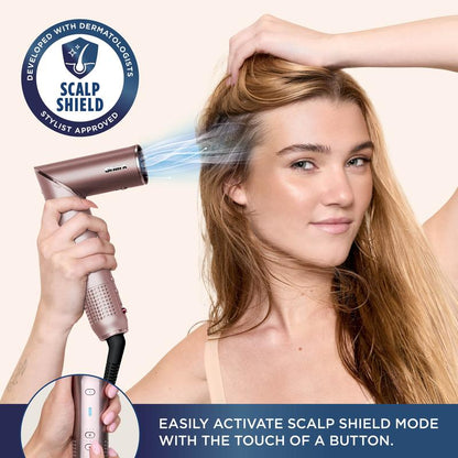 Shark Flexfusion Straight, Air + Ceramic Styling & Drying System for Straight & Wavy Hair + Scalp Shield Mode