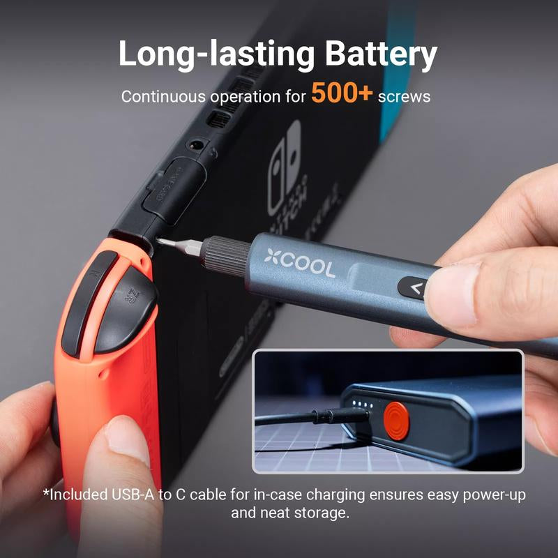 Xcool Mini Electric Precision Screwdriver Set for Computer and Watch Repair