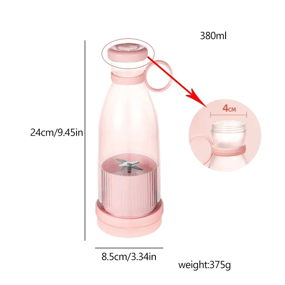 Fresh Juicer Portable Blender Rechargeable Blender Bottle Mixer Smoothie Blender Electric Orange Fruit Juice Extractor Machine