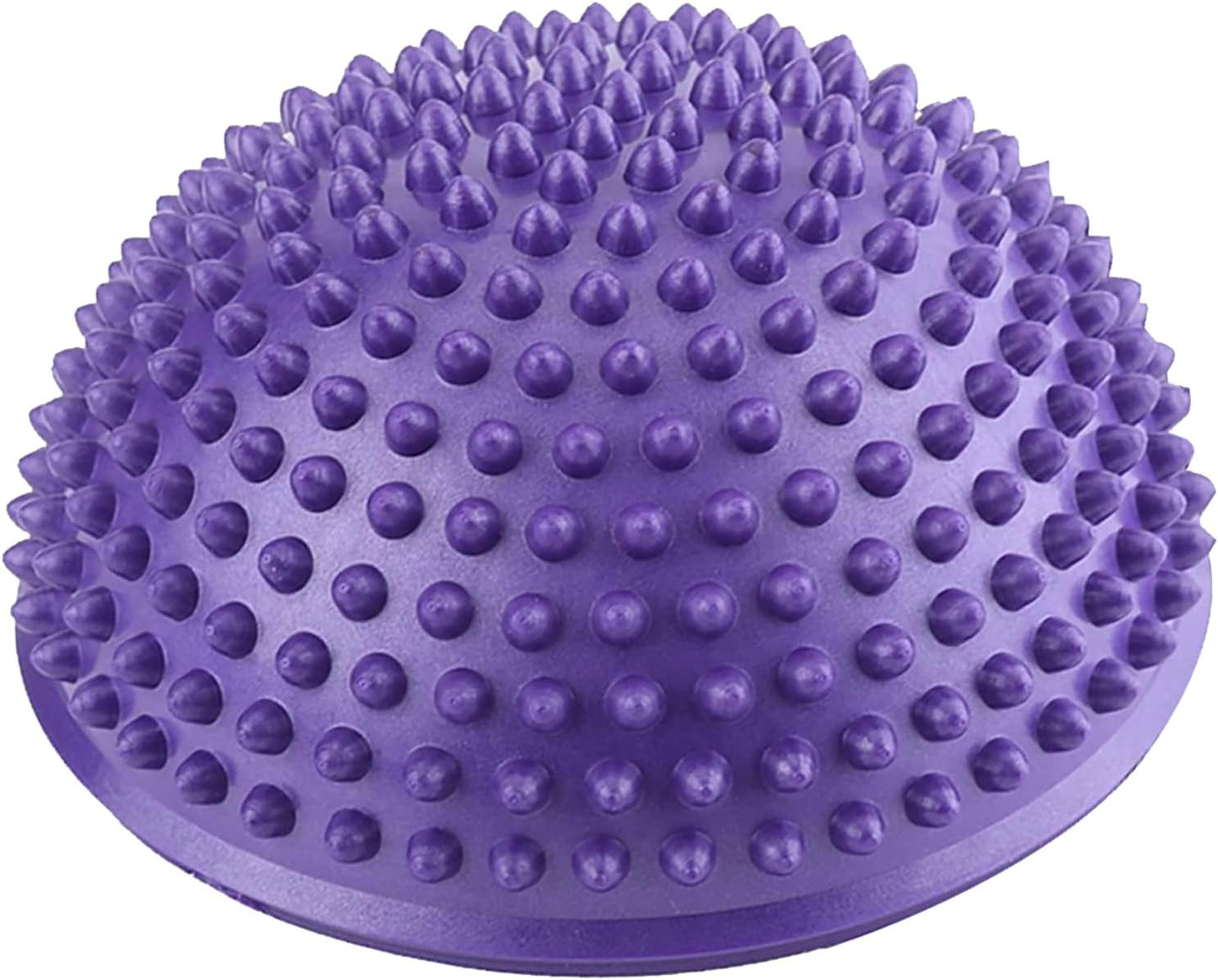 Foot Massage Ball, Anti-Slip Half Ball Massage Mat Exercise Balance Pods Spiky Point for Gym Yoga Pilates(Purple)