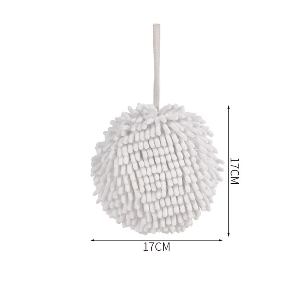 Quick Dry Hand Towels Kitchen Bathroom Hand Towel Ball with Hanging Loops Quick Dry Soft Absorbent Microfiber Towels