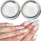 White Pearl Chrome Nail Powder - Aurora Ice Shimmer Nail Powder Chrome Pigment Powder for Nails, Gifts for Women Mirror Effect Glitters Nail Art Powder for DIY Salon