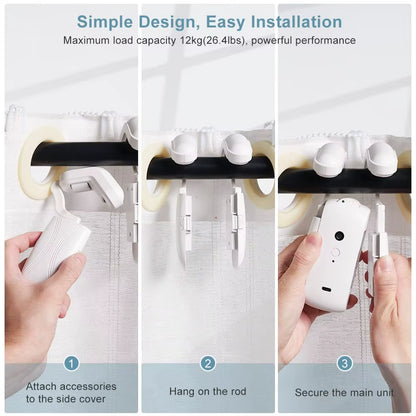 Smart for Home Curtain Opener Electronic Rome Track Curtain Motor Robot Remote Button Control Automatic Curtain Opener